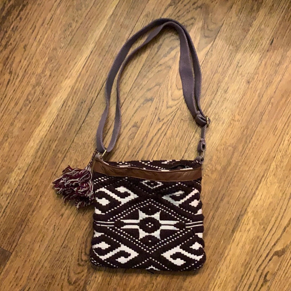 Quagga Aztec brown crossbody bag - Picture 2 of 12